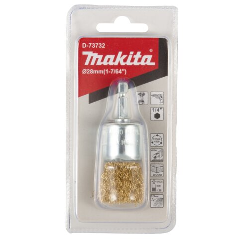 Makita D-73732 Kegelbürste 28mm Messing 1/4"