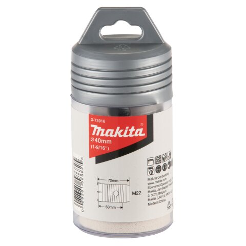Makita D-73916 HM-Hohlbohrkrone 40mm EN