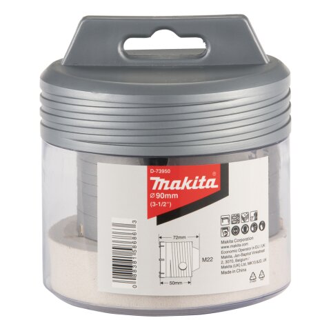 Makita D-73950 HM-Hohlbohrkrone 90mm EN