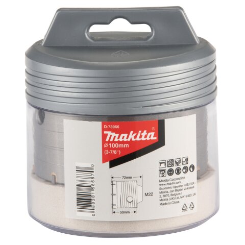Makita D-73966 HM-Hohlbohrkrone 100mm EN
