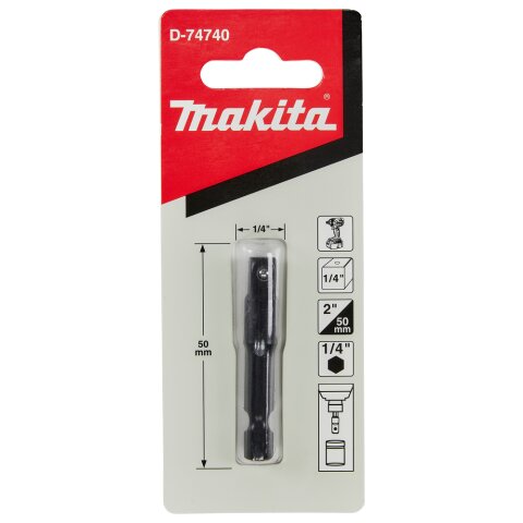 Makita D-74740 Adapter 50mm 1/4"6KT - 1/4"4KT