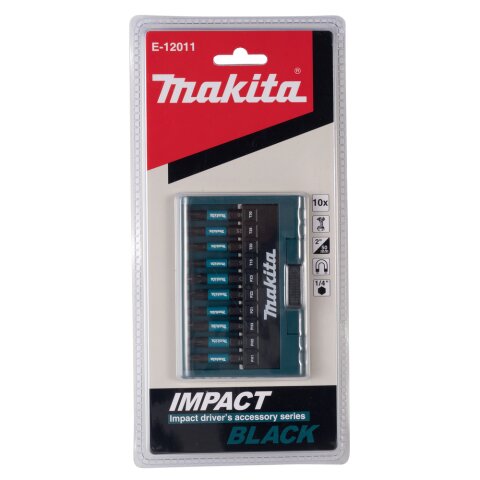 Makita E-12011 Impact Black Bit-Set 10-tlg EN