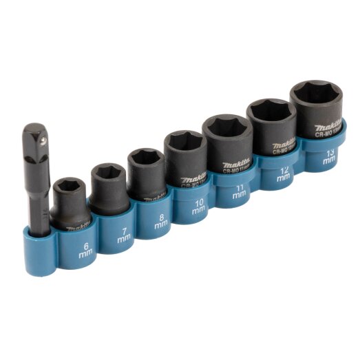 Makita E-12289 Stecknuss-Set 1/4"4KT 8tlg. EN