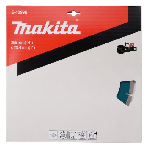 Makita E-12996 Diamanttrennscheibe 355x225,4 mm EN