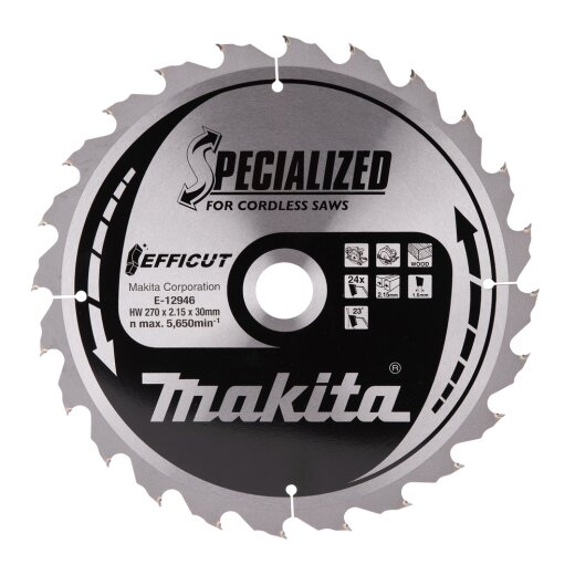 Makita E-12946 Efficut Sägebl. 270x30x24Z EN