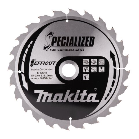 Makita E-12946 Efficut Sägebl. 270x30x24Z EN