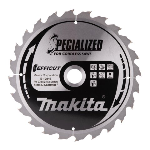 Makita E-12946 Efficut Sägebl. 270x30x24Z EN