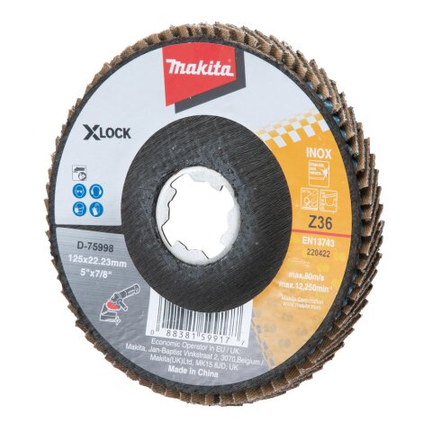 Makita D-75998 Fächerschleifscheibe 125mm EN