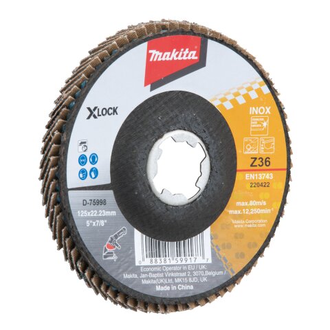 Makita D-75998 Fächerschleifscheibe 125mm EN