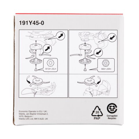 Makita 191Y45-0 Messerkopf Kunststoff 230mm EN