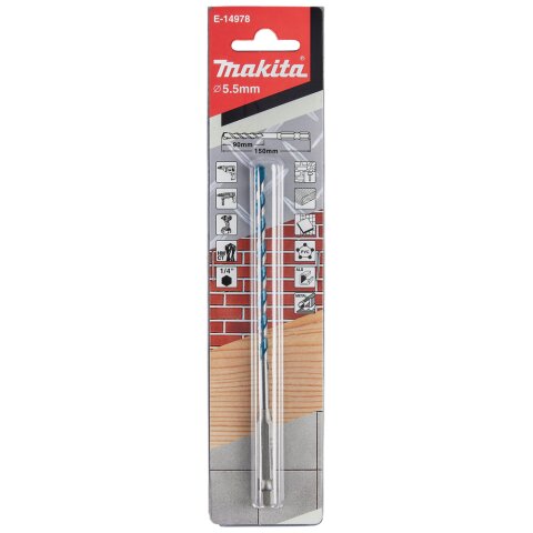 Makita E-14978 Multibohrer 1/4" 5,5x150mm