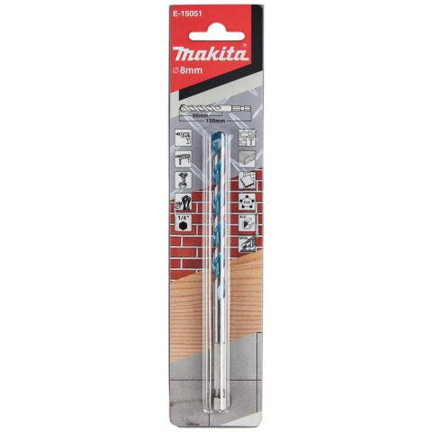 Makita E-15051 Multibohrer 1/4" 8x150mm