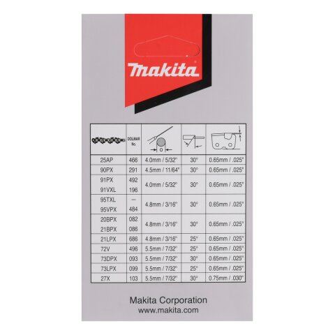 Makita 191X04-8 Sägekette 45cm 1,1mm .325" 70T EN