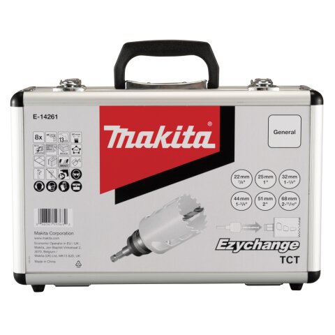 Makita E-14261 HM Ezychange Lochs.Set 8-tlg.