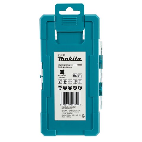 Makita E-15132 SDS-PLUS Metallbohrer Set 5tlg