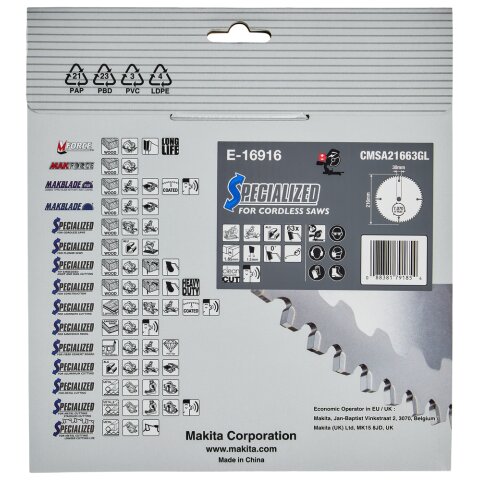 Makita E-16916 EFFICUT Sägeb. 216x30x63