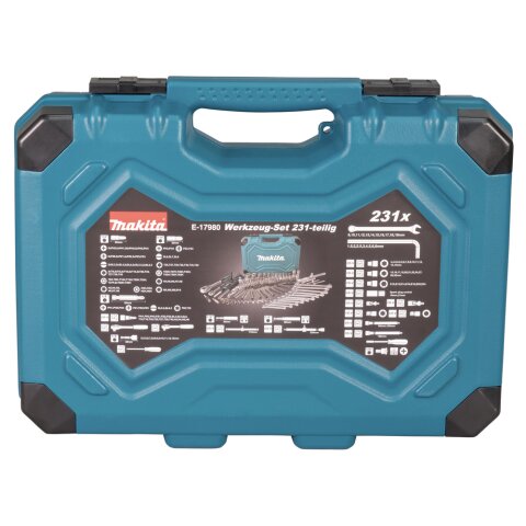 Makita E-17980 Werkzeug-Set 231-tlg.
