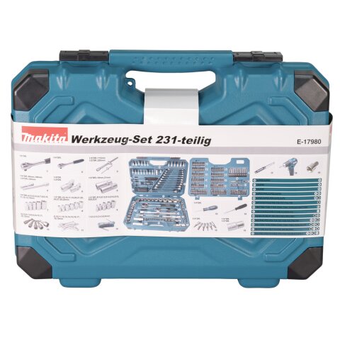 Makita E-17980 Werkzeug-Set 231-tlg.