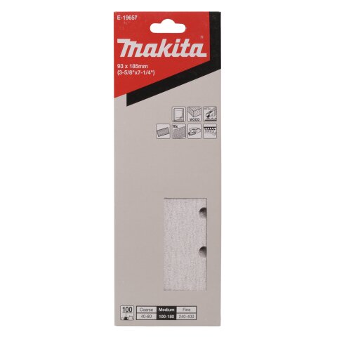 Makita E-19657 Schleifpapier Kl. 93x184 K100 EN