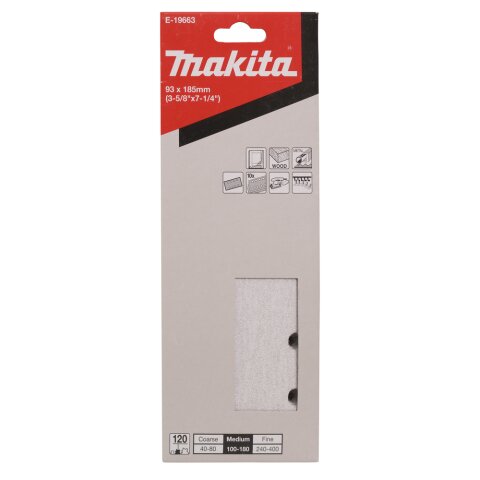 Makita E-19663 Schleifpapier Kl. 93x184 K120 EN