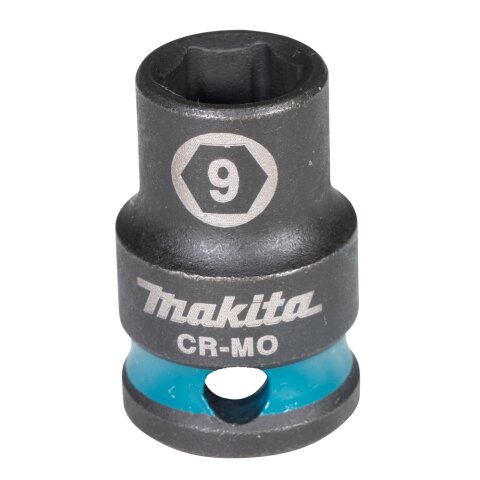 Makita E-15908 Schlagnuss 3/8&quot;SW9 ku. Im.Blk