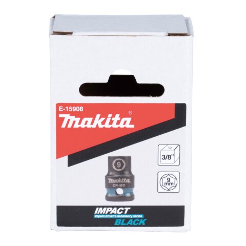 Makita E-15908 Schlagnuss 3/8"SW9 ku. Im.Blk EN
