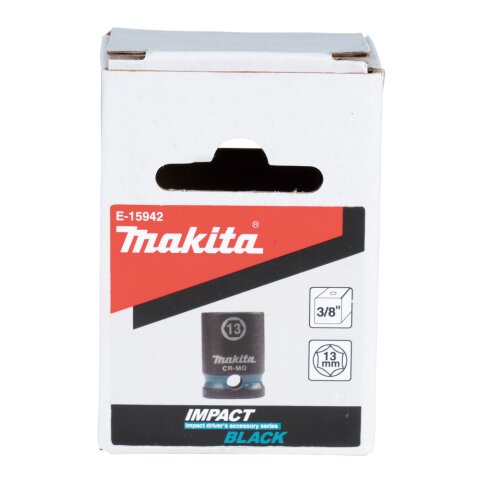 Makita E-15942 Schlagnuss 3/8"SW13 ku. Im.Blk