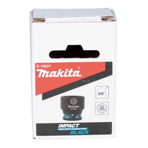 Makita E-16031 Schlagnuss 3/8"SW22 ku. Im.Blk EN