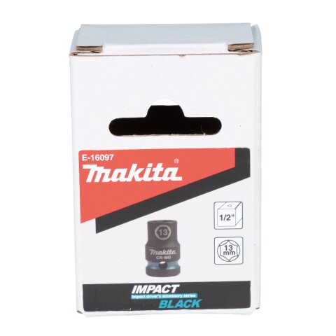 Makita E-16097 Schlagnuss 1/2"SW13 ku. Im.Blk EN