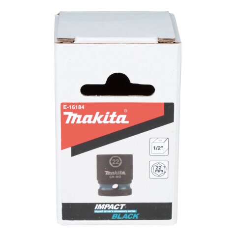 Makita E-16184 Schlagnuss 1/2"SW22 ku. Im.Blk EN