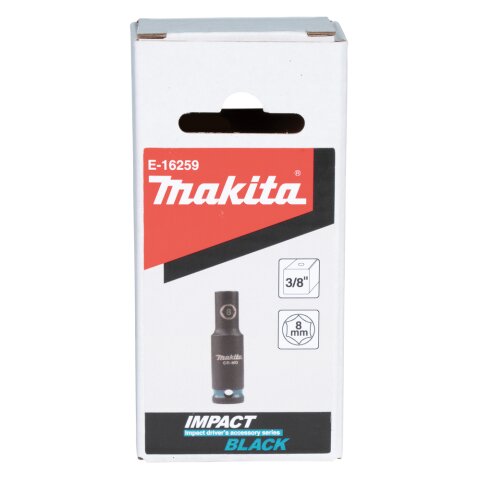Makita E-16259 Schlagnuss 3/8"SW8 la. Im.Blk EN