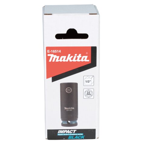 Makita E-16514 Schlagnuss 1/2"SW22 la. Im.Blk EN