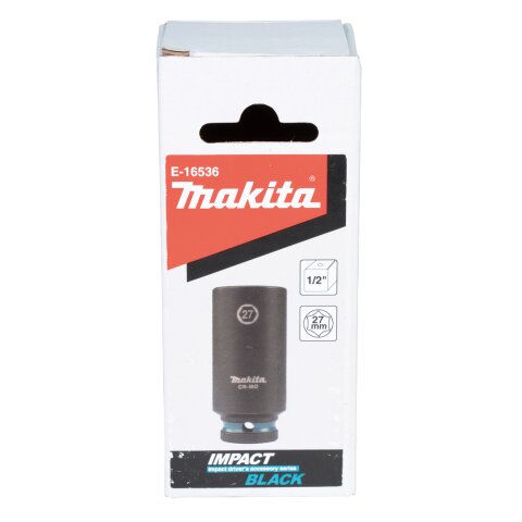 Makita E-16536 Schlagnuss 1/2"SW27 la. Im.Blk EN