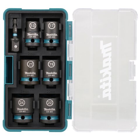 Makita E-16592 Schlagnuss-Set 7tlg 1/2"Im.Blk EN