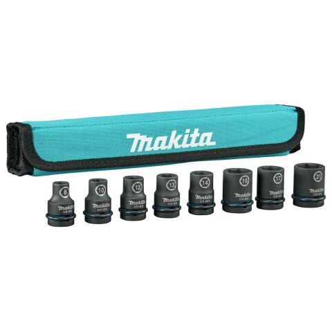 Makita E-16601 Schlagnuss-Set 8tlg 1/2"Im.Blk EN