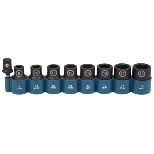 Makita E-16645 Schlagnuss-Set 9tlg 1/2"Im.Blk EN