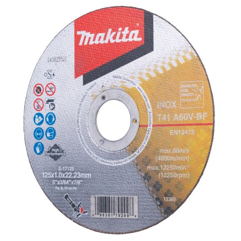 Makita E-17120-12 Trennscheibe INOX 125x1,0mm