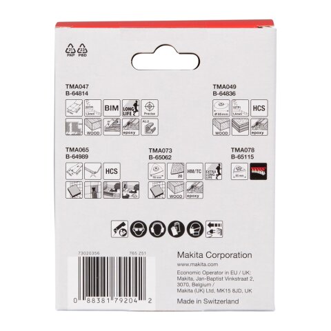 Makita E-16994 Renovierungs-Set 5-tlg. EN