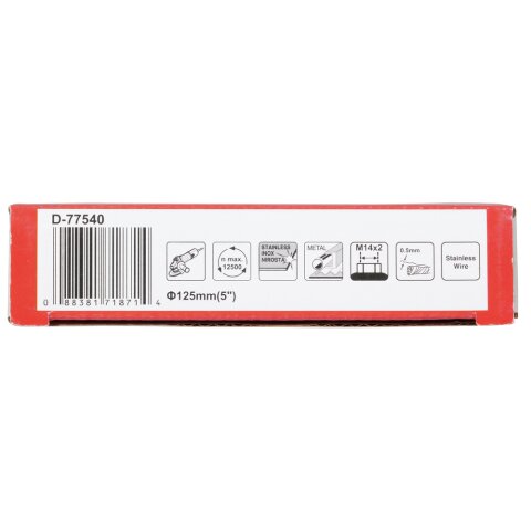 Makita D-77540 Rundbürste gezopft 125xM14INOX