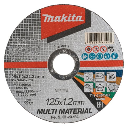 Makita E-10724 Trennsch. 125x1,2mm multi C46T