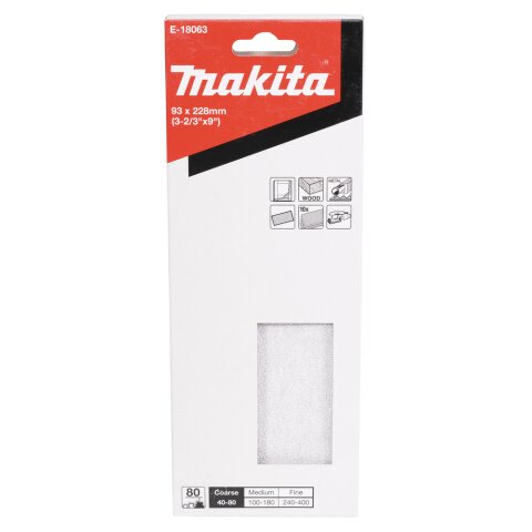 Makita E-18063 Schleifpapier K80 EN