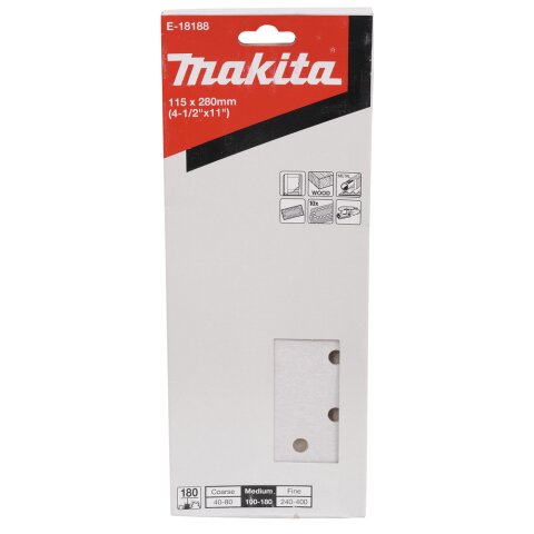 Makita E-18188 Schleifpapier K180 EN