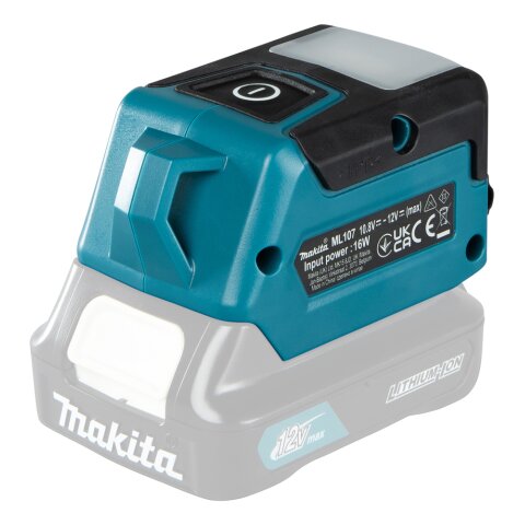 Makita ML107 LED-Akku-Taschenlampe 12V max. (ohne Akku, ohne Ladegerät)