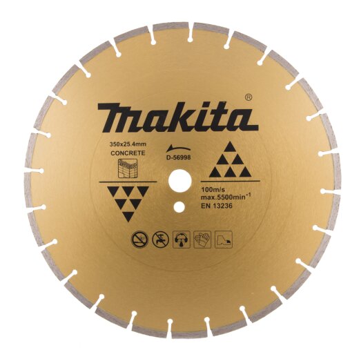 Makita D-56998 Diamantscheibe 350 x 25,4 mm EN