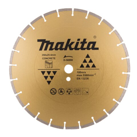Makita D-56998 Diamantscheibe 350 x 25,4 mm EN