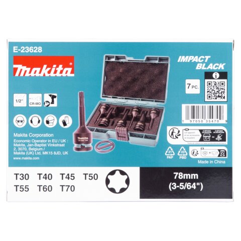 Makita E-23628 Impact Black T-Schlagnuss Set EN
