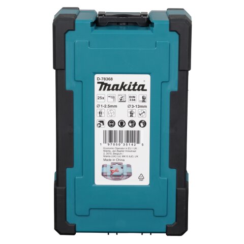 Makita D-78368 Metallbohrer Set HSS-GS 25tlg EN