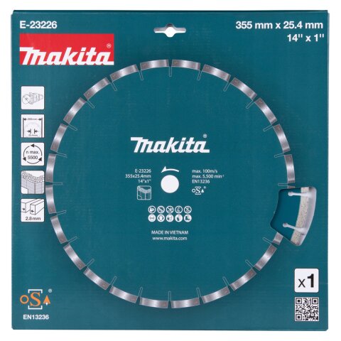 Makita E-23226 Diamanttrennscheibe 355x25,4mm EN