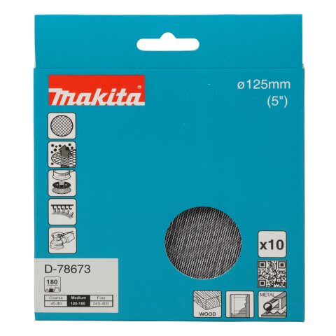 Makita D-78673 Netzschleifmittel 125mm A180 EN