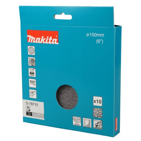 Makita D-78710 Netzschleifmittel 150mm A80 EN